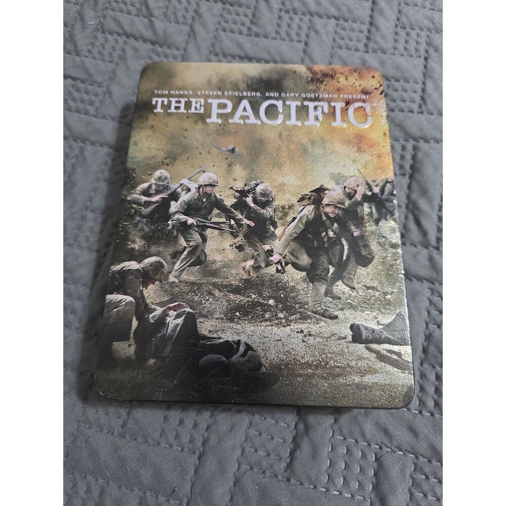 The Pacific (2010) DVD Complete HBO Series Tin Box Set 6 DVD Disc 3 Shows Damage